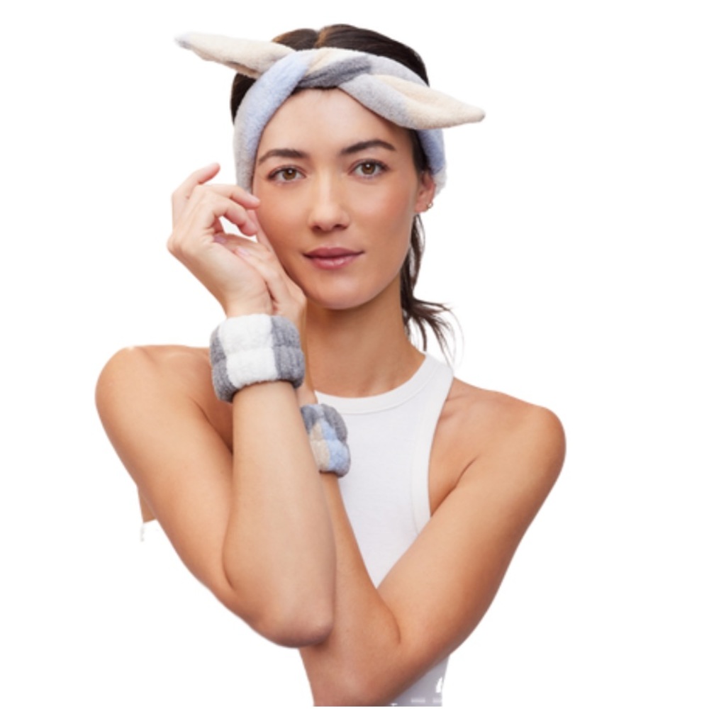 PJ Salvage spa headband & wristband set